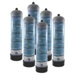 6 Bouteilles de CO2 jetables 600gr. pour aquarium avec culot M10x1