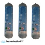 3 Bouteilles de CO2 jetable 600 gr. e290 pour les gazoducs M11X1