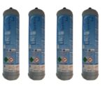 4 Bouteilles de CO2 jetable 600 gr. e290 pour les gazoducs M11X1