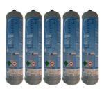 5 Bouteilles de CO2 jetable 600 gr. e290 pour les gazoducs M11X1