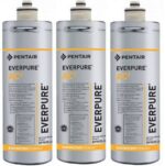 3 filtres everpure ac2 antimicrobien 1,9lt. min. 0,5 micron