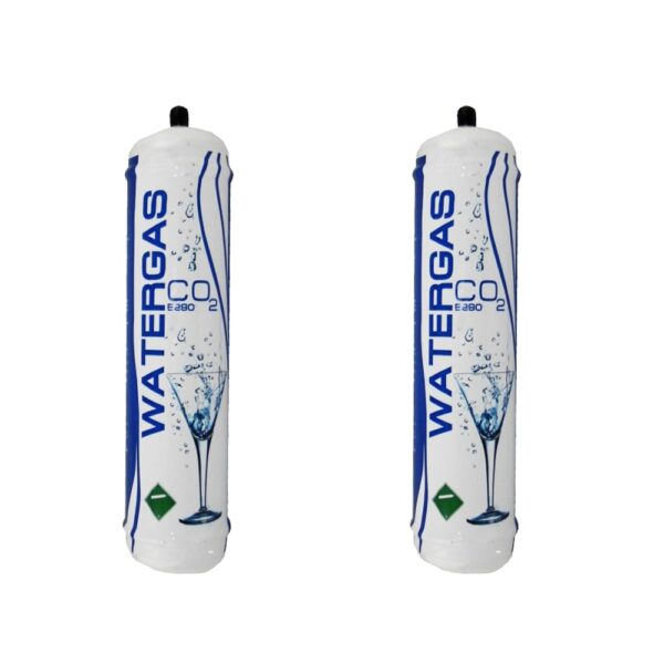 2 Bouteilles de CO2 jetable de 600 gr Watergas de gaz d'eau avec raccordement M11x1 pour l'eau gazeuse e290