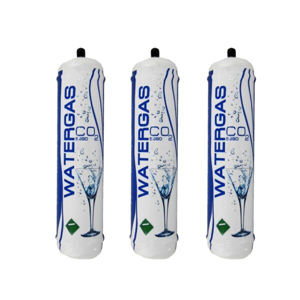 3 Bouteilles de CO2 jetable de 600 gr Watergas de gaz d'eau avec raccordement M11x1 pour l'eau gazeuse e290