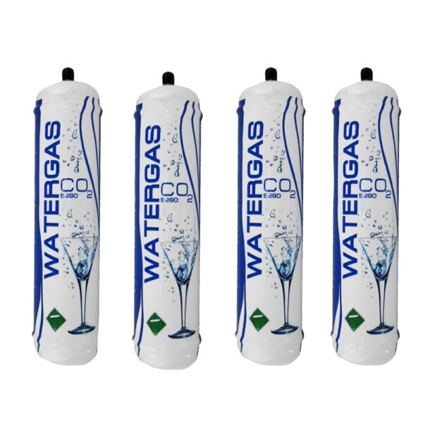 4 Bouteilles de CO2 jetable de 600 gr Watergas de gaz d'eau avec raccordement M11x1 pour l'eau gazeuse e290